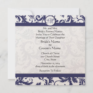 Invitación a la boda de naves de la Marina Damask