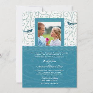 Invitación a la boda de naves vitícolas mar niebla