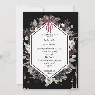 Invitación a la boda de navidades