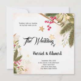 Invitación a la boda de navidades