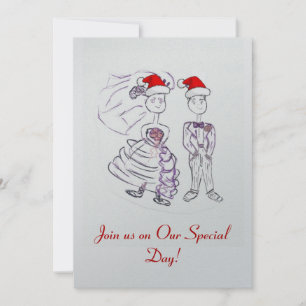 Invitación a la boda de navidades