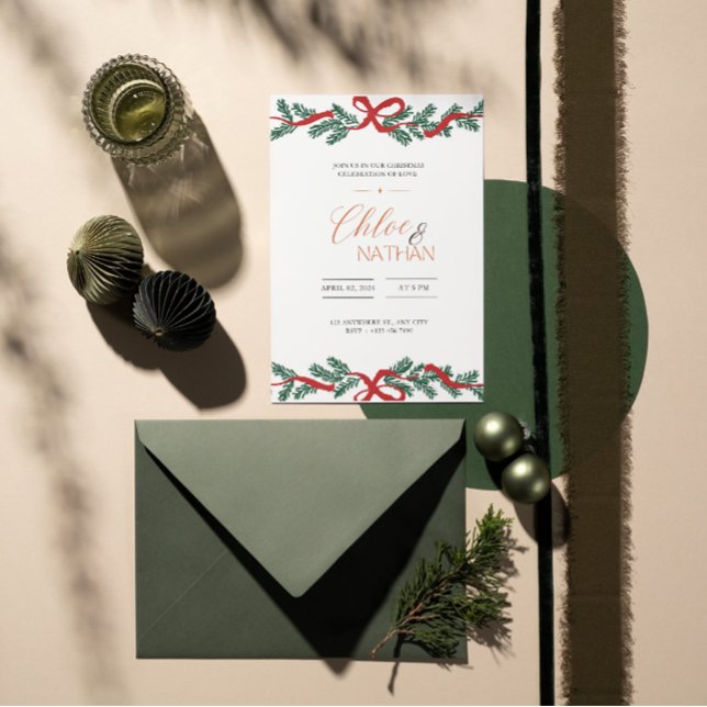 Invitación a la boda de Navidades de personalizabl (Subido por el creador)