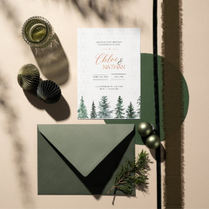 Invitación a la boda de Navidades de personalizabl