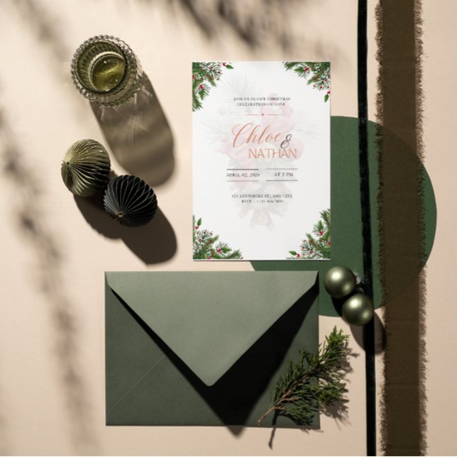 Invitación a la boda de Navidades de personalizabl (Subido por el creador)