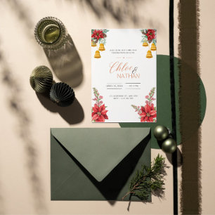 Invitación a la boda de Navidades de personalizabl