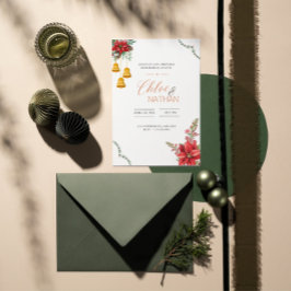 Invitación a la boda de Navidades de personalizabl