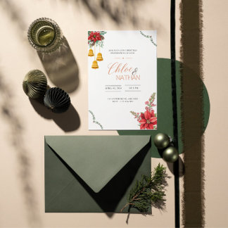 Invitación a la boda de Navidades de personalizabl