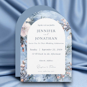 Invitación a la boda de Navidades de vacaciones de
