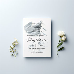 Invitación a la boda de navidades o invierno