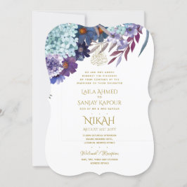 Invitación a la boda de NIKAH - Oro morado de Wali