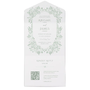 Invitación a la boda de Norwich con tarjeta RSVP