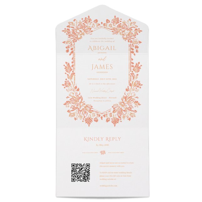 Invitación a la boda de Norwich con tarjeta RSVP (Subido por el creador)