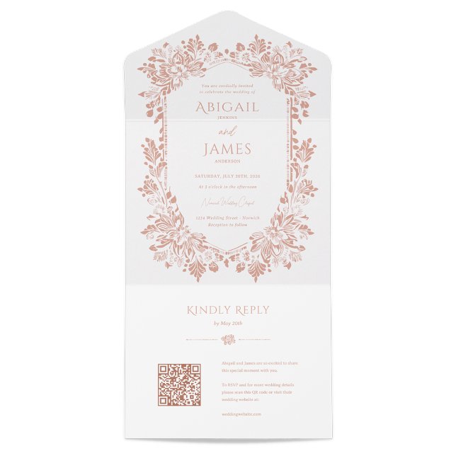 Invitación a la boda de Norwich con tarjeta RSVP (Subido por el creador)