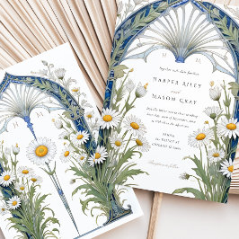 Invitación a la boda de Nouveau Daisy Garden