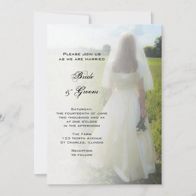 Invitación a la boda de novias (Anverso)