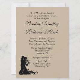Invitación a la boda de novias y areniscas