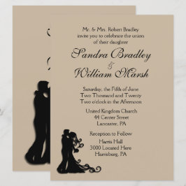 Invitación a la boda de novias y areniscas