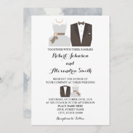 Invitación a la boda de novias y novias