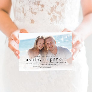 Invitación a la boda de nuestra foto de amor