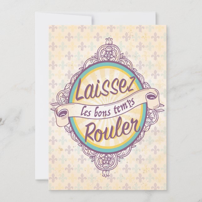 Invitación a la boda de Nueva Orleans (Anverso)