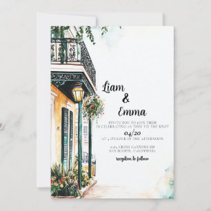 Invitación a la boda de Nueva Orleans