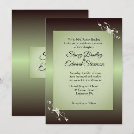Invitación a la Boda de Oliva de Elegancia Verde