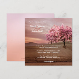 Invitación a la Boda de Orchard de Árbol de cerezo