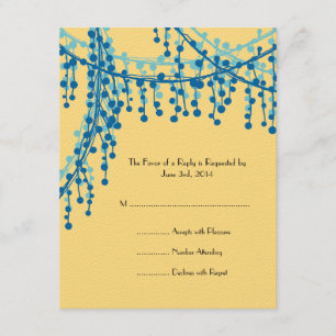 Invitación a la boda de orejas amarillas y Verde a