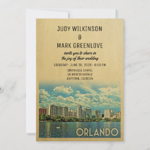 Invitación a la boda de Orlando Florida