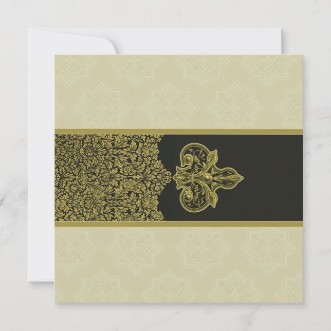 Invitación a la Boda de Ornamento Ornamento Orfóri (Anverso)