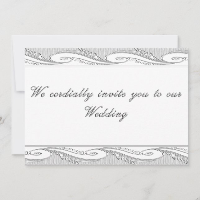 Invitación a la boda de Ornate (Anverso)