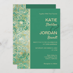 Invitación a la boda de oro