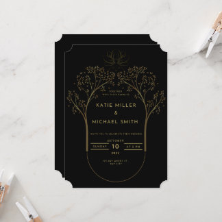 invitación a la boda de oro