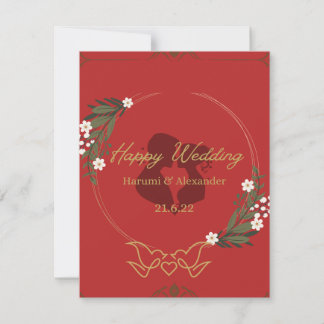 Invitación a la boda de oro