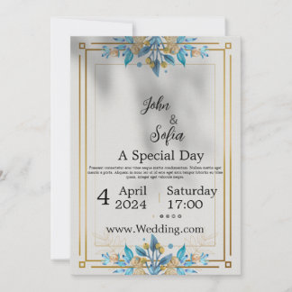 Invitación a la boda de oro