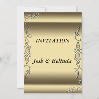 Invitación a la boda de oro