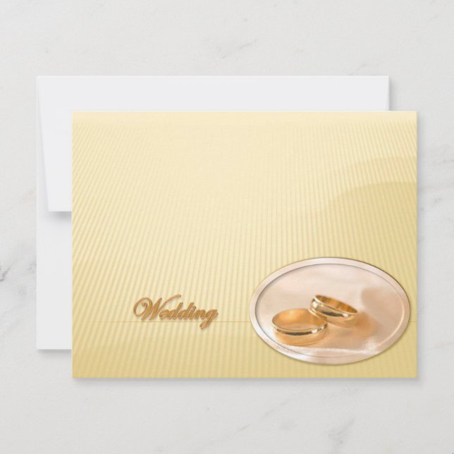 Invitación a la boda de oro (Anverso)