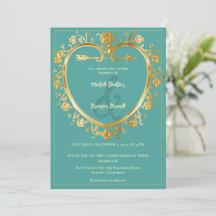 Invitación a la boda de oro