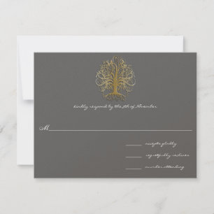 Invitación a la Boda de Oro de Árbol de Remolino 2