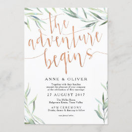 Invitación a la Boda de Oro de Eucalyptus Rosa