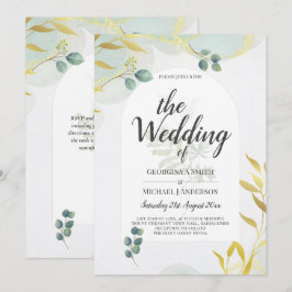 Invitación a la Boda de Oro de Verdor Botánico de 