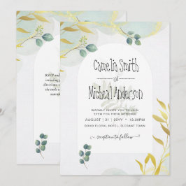 Invitación a la Boda de Oro de Verdor Botánico de 