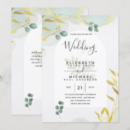 Invitación a la Boda de Oro de Verdor Botánico de 