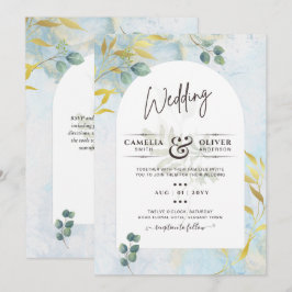 Invitación a la Boda de Oro de Verdor Botánico de 