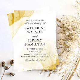 Invitación a la Boda de Oro Minimalista Moderna