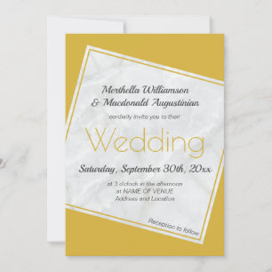 Invitación a la Boda de Oro Moderna