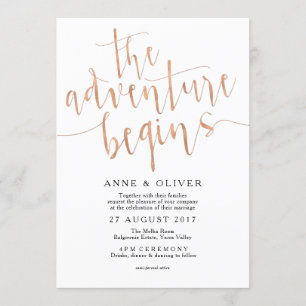 Invitación a la Boda de Oro Rosa