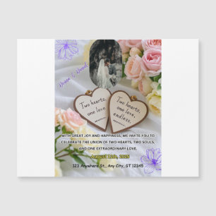 Invitación a la Boda de Oro y la Vegetación