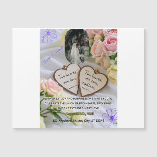 Invitación a la Boda de Oro y la Vegetación