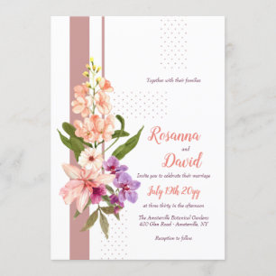 Invitación a la boda de orquídeas